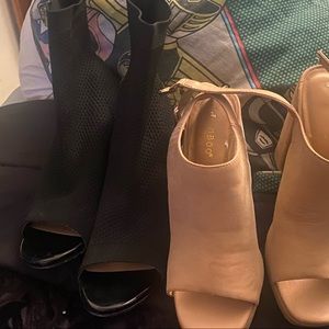 Highs the black are size 10 tan are size 9